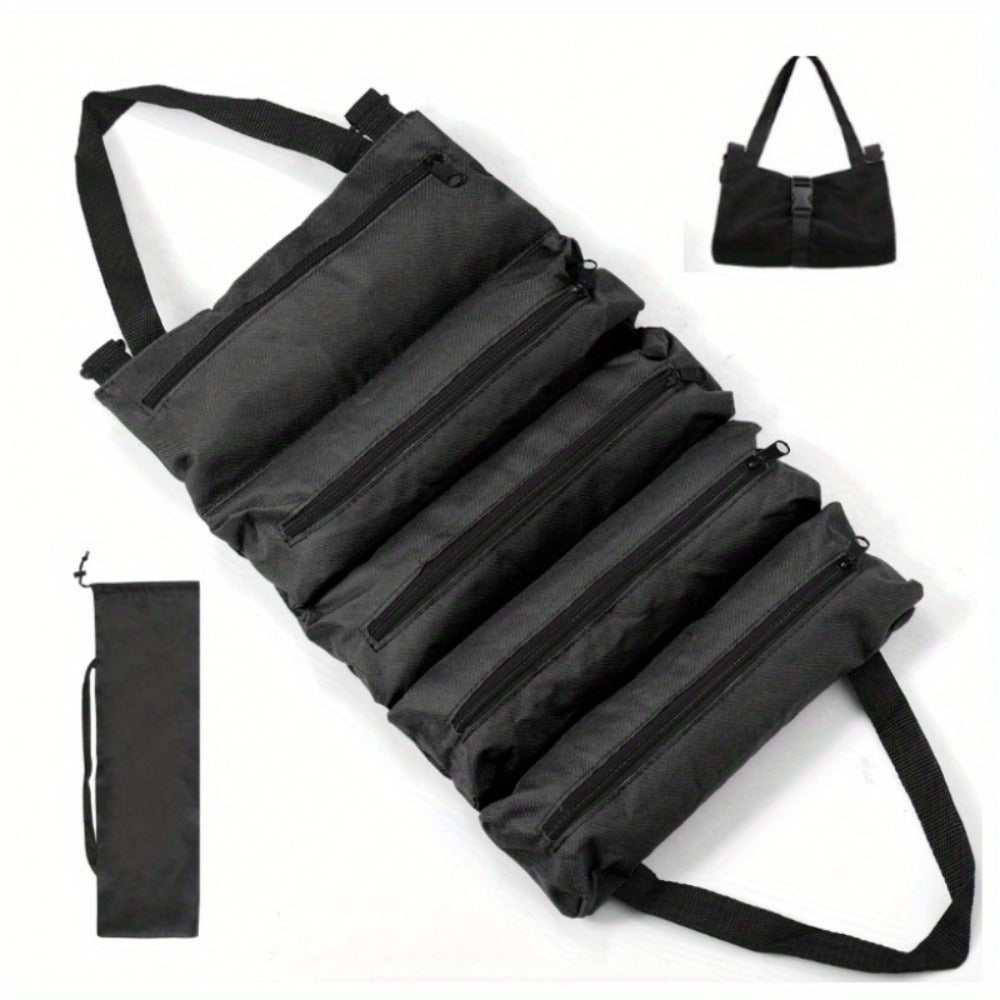 Collapsible Tool Bag Organizer for Hardware Storage | Foldable Tool Kit Bag for Carpentry Electricians Automotive Repairs Outdoor | Portable Buggy Bag Easy Transport