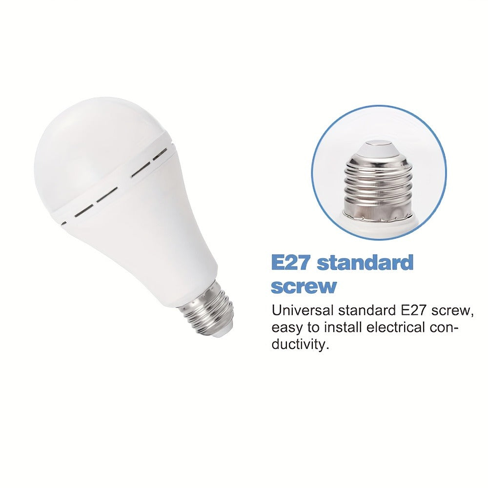 Emergency Light Bulb for Power Outages 2000mAh Rechargeable LED 6000K with Backup Battery ¨C Auto-On Failure Detection, Hangable Emergency Lighting for Home Camping Power Failure, 4 8 12 Pack
