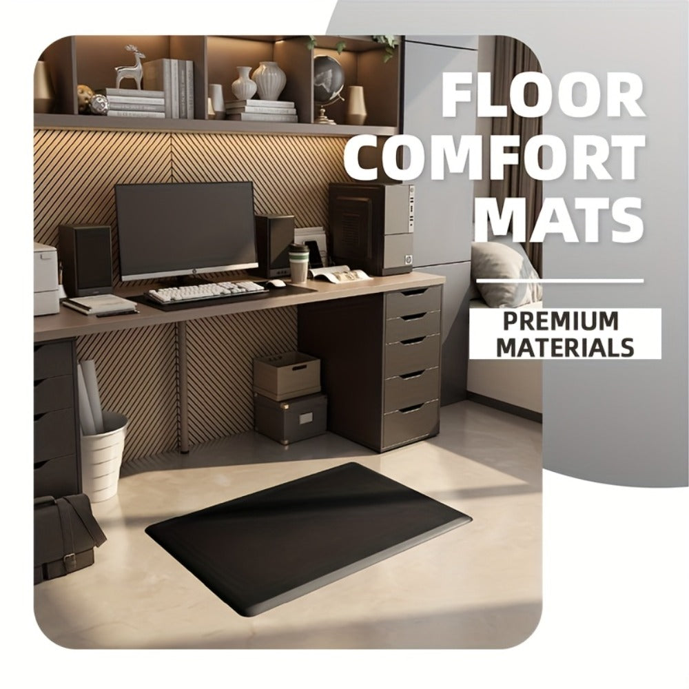 Anti-Fatigue Kitchen Mat 3/4 Inch Thick Non-Slip Foam Cushion Standing Desk Mat for Kitchen Office Laundry