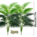 Realistic Artificial Plants 2pcs ¨C Lifelike Fake Plant Decor for Indoor & Outdoor, Home, Wedding, Garden & Festival Celebrations, Elegant Faux Greenery Decoration Set