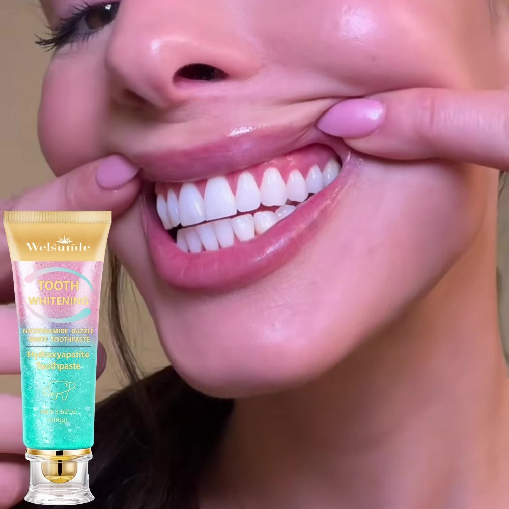 Niacinamide Toothpaste for Whitening & Deep Cleaning - Gentle Natural Care, Mint Peach Flavor, Freshens Breath, Travel-Friendly 3.52oz, Premium Daily Oral Care Toothpaste with Niacinamide