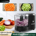 Electric Vegetable Chopper Food Processor - Mini Electric Food Chopper Blender for Kitchen, Baby Food Maker, Mixer Grinder for Dicing Mincing Puree, Black