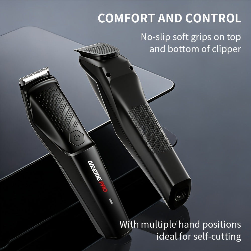 Beard Trimmer for Men Cordless Hair Clipper Electric Shaver Facial Mustache Body Hair Grooming Kit USB Rechargeable All-in-One Grooming Tool Gift for Men Black