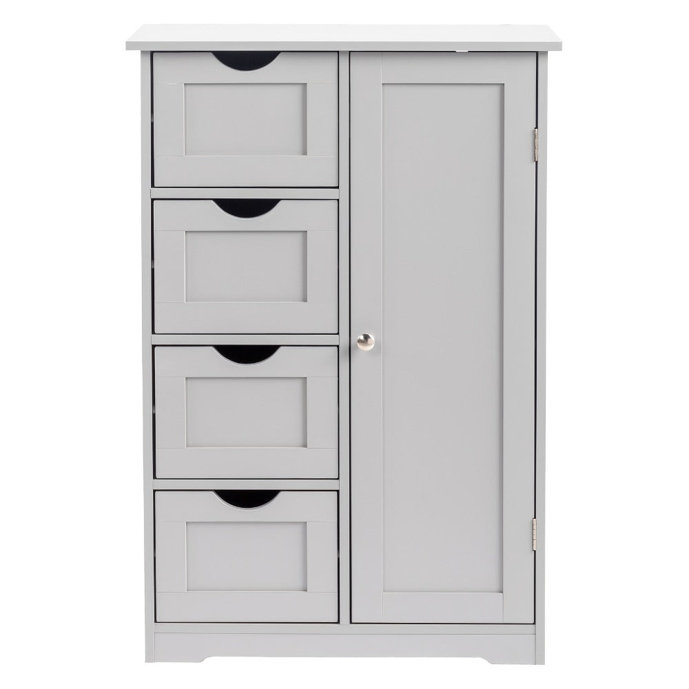 Bathroom Storage Cabinet with Drawers ¨C Waterproof Freestanding Floor Cabinet with 4 Drawer Organizer for Bathroom, Bedroom, Living Room