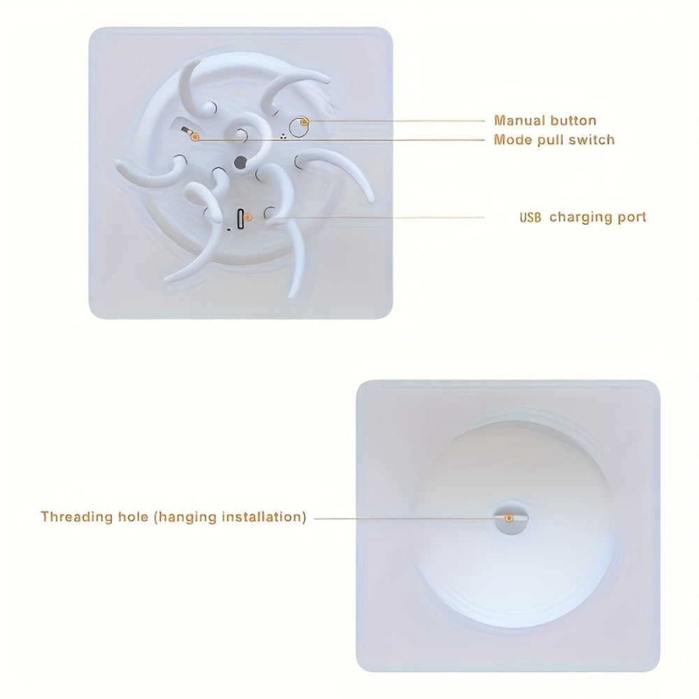 Jellyfish Night Light USB LED Table Lamp - Touch Control Gradient Color Changing Fantasy Desk Light for Bedroom Kids Room Party Decor Aesthetic Room Decoration