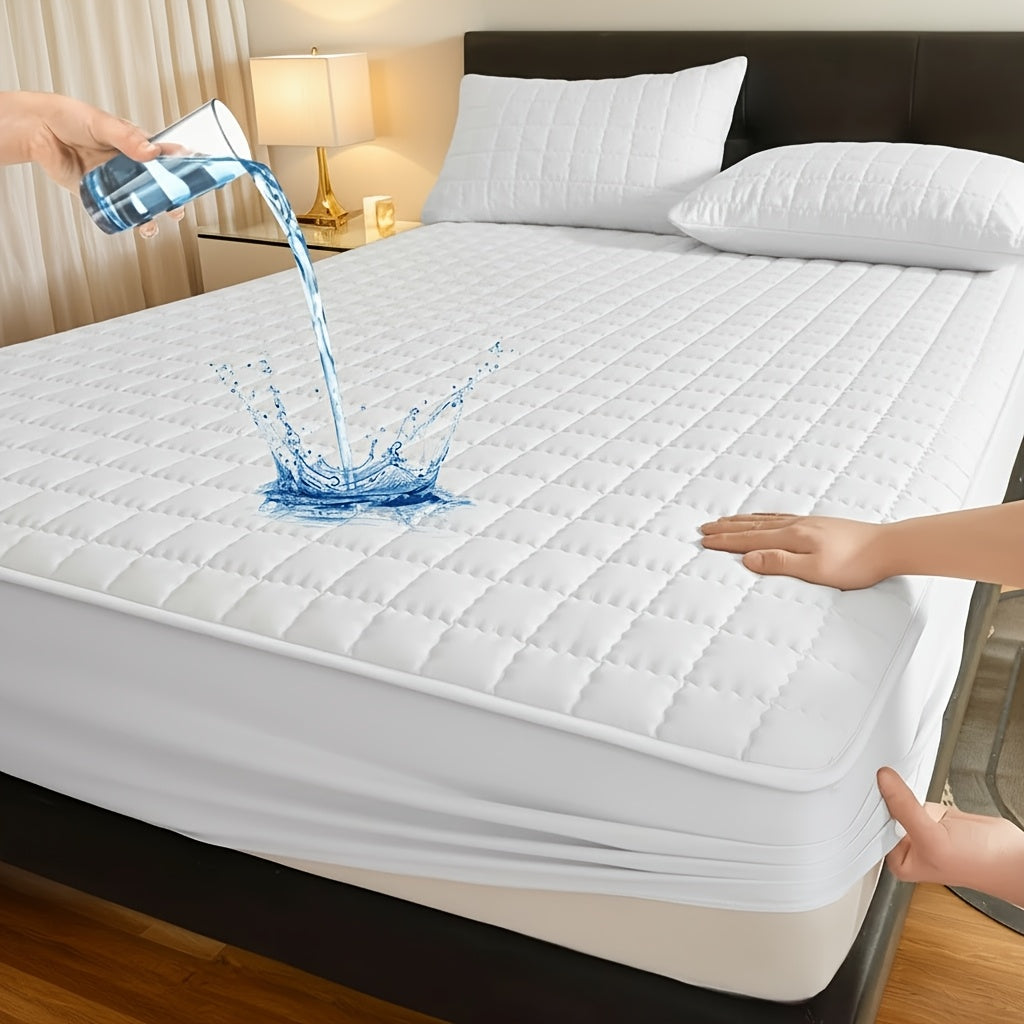Mattress Protector Cover Soft Breathable Cooling Fitted Sheet Twin Full Queen King Deep Pocket Machine Washable Bed Cover for Home Hotel Minimalist Bedding Multiple Colors