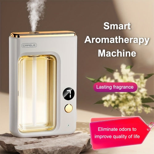 Aroma Diffuser & Humidifier 2-in-1 ¨C USB Powered, 7-Level Mist, Odor Eliminator, Includes Essential Oil (Shangri-La or Encounter), Compact Air Moisturizer & Fragrance Diffuser for Home, Office & Bedroom