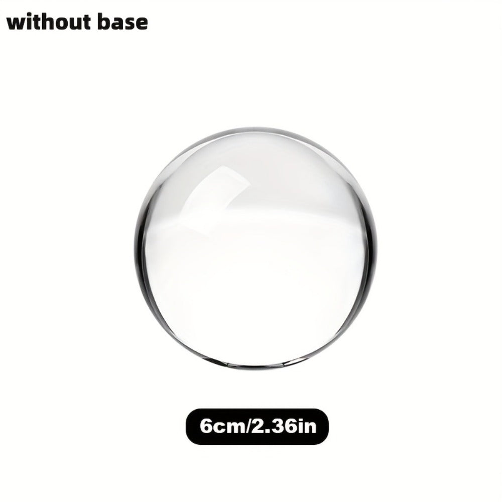 Crystal Ball for Photography Decoration Feng Shui Gift ¨C Transparent Glass Sphere 60mm 80mm 150mm with Base for Magic Lens Ball Home Decor Halloween Valentine Christmas