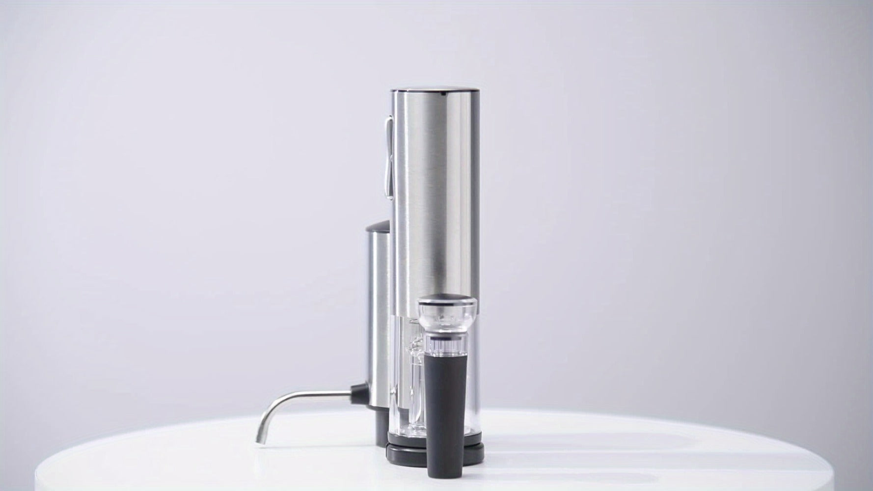 Electric Wine Opener Set ¨C Rechargeable Automatic Corkscrew with Wine Aerator Dispenser, Vacuum Stopper & Foil Cutter for Any Occasion Gift