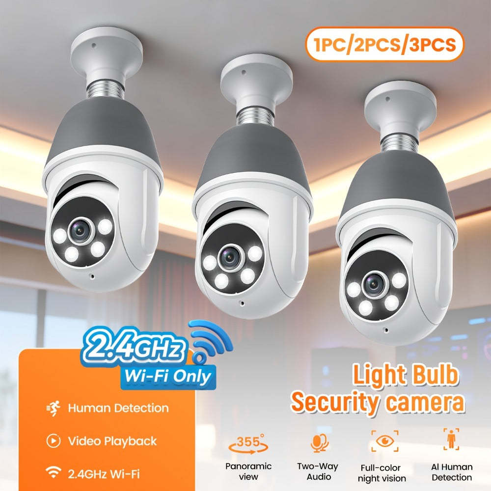 AI Auto Tracking Security Camera 360¡ã Panoramic 1920P | Infrared Night Vision Two-Way Audio 2.4GHz USB Charging | Wireless Indoor Surveillance Camera Human Motion Detection