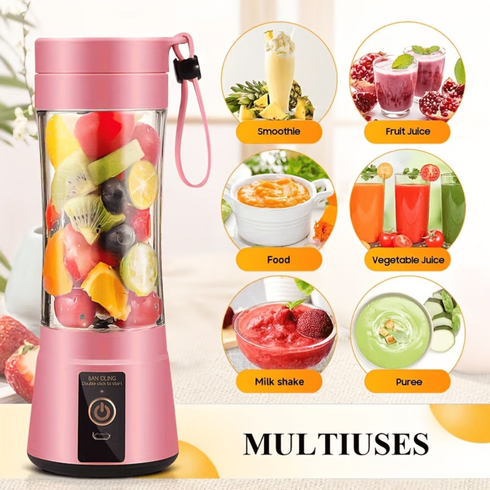 Portable Blender Rechargeable ¨C Mini Personal Juicer for Smoothies, Milkshakes & Juice, USB Charging, Compact & Lightweight for Travel, Outdoor, Camping & Gym, Multiple Capacities & Colors