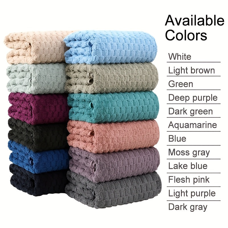 Oversized Bath Towel Set 800GSM 32x64 Inch Extra Large Microfiber - Ultra Soft Quick Dry Striped Spa Grade | Single or 4pcs Random Color | Beige White Light Blue Dark Gray | Modern Coastal Home Gift
