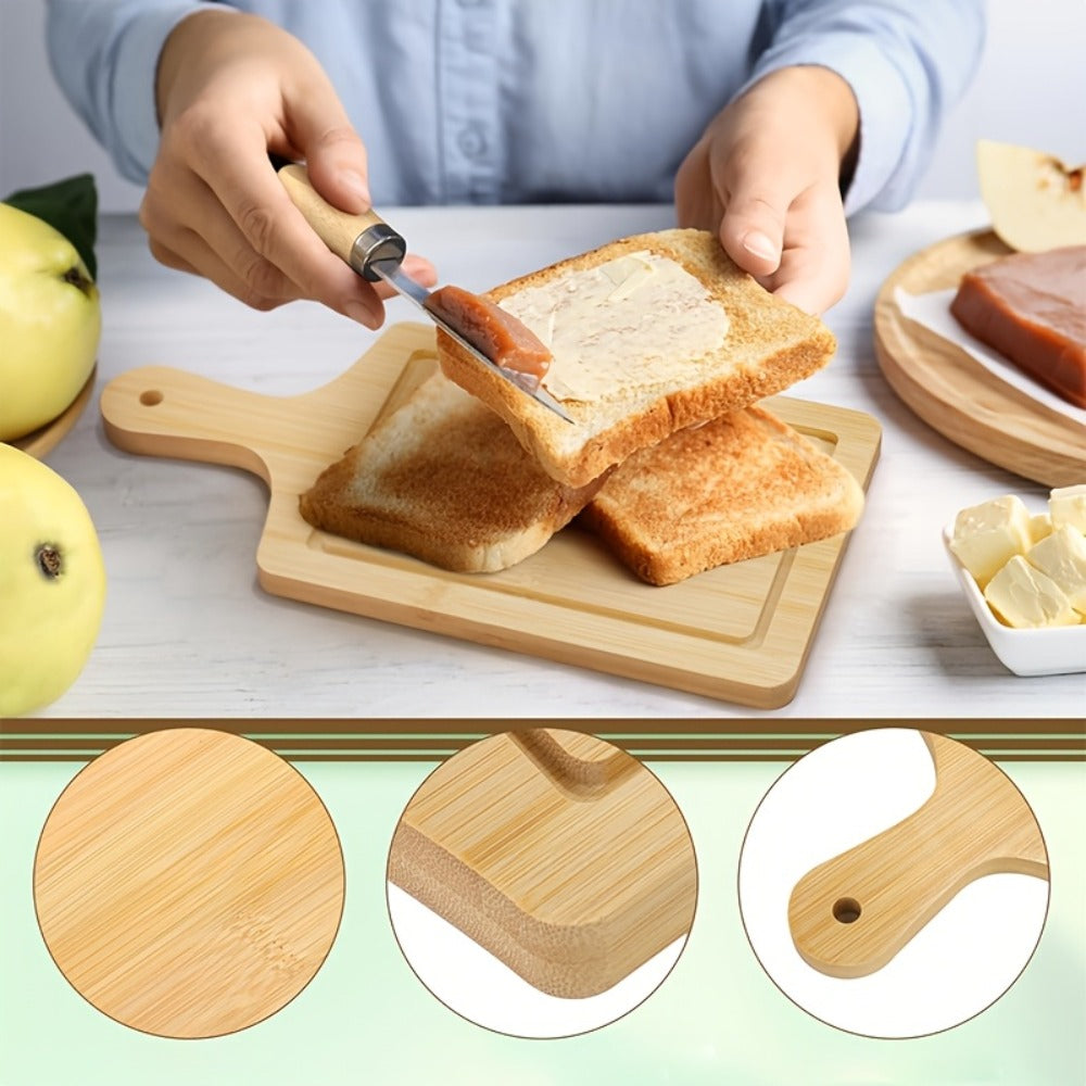 Pizza Board Gift Set with Knives Spoons Gift Bag and Kitchen Towel - Charcuterie Cheese Board Set for Bridal Shower Party Favor, Christmas Holiday Gift for Her Him, Wedding Shower Game Prize