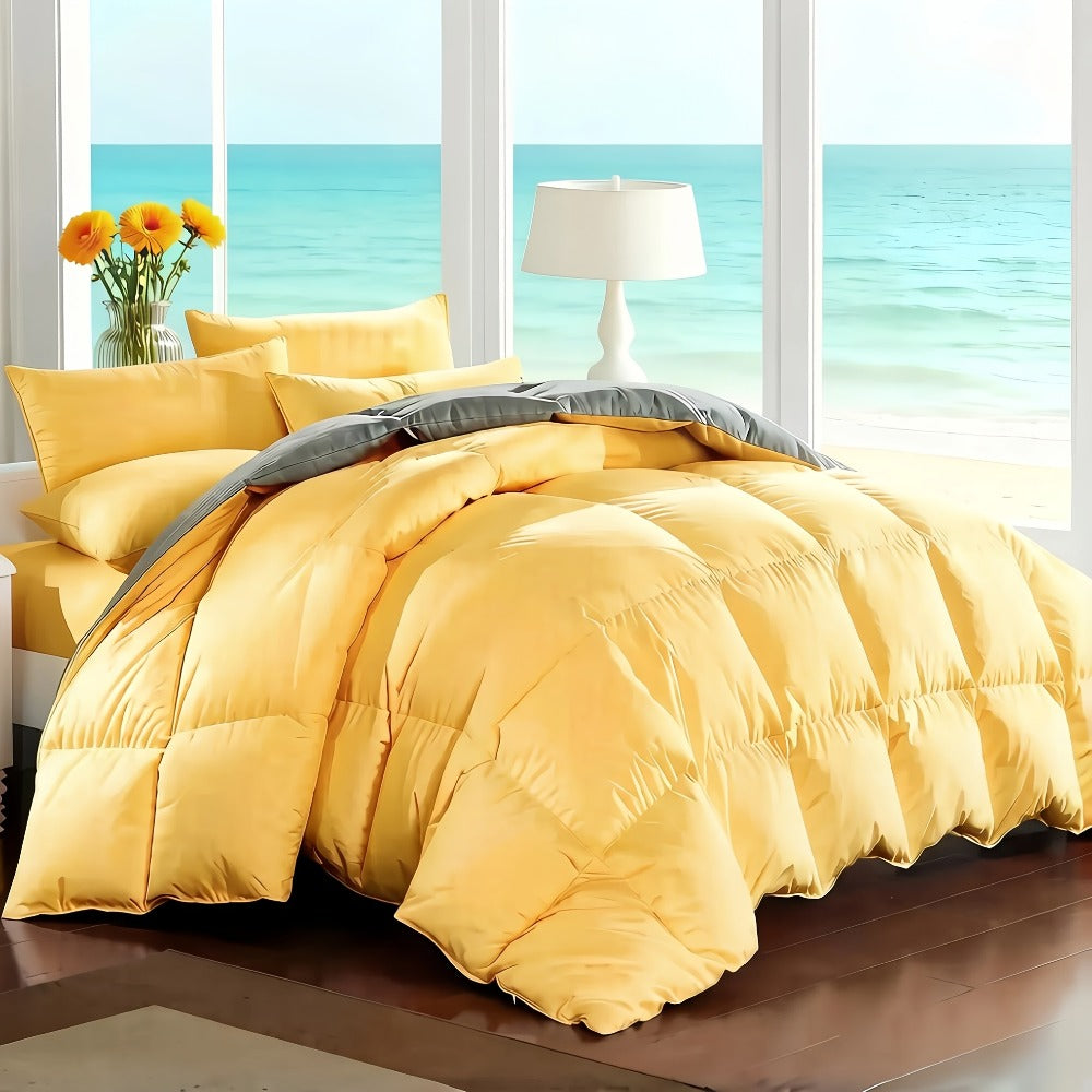 Comforter Set 7-Piece Bed in a Bag Queen King Full Soft Microfiber Down Alternative Comforter Fitted Sheet Flat Sheet Pillow Shams Pillowcases All Season Bedding Set 34 Colors