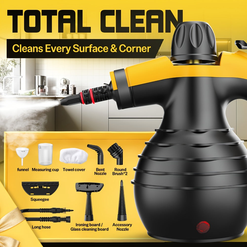 Steam Cleaner with 11 Accessories Multi-Surface Portable Home Steam Cleaning Machine for Floor Tile Grout Kitchen Bathroom Sofa