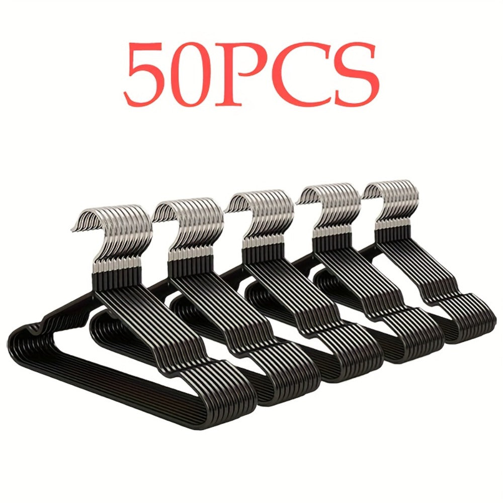 High Manganese Steel Non-Slip Clothes Hangers Thickened Heavy Duty Coat Suit Hangers Space Saving Closet Organizer