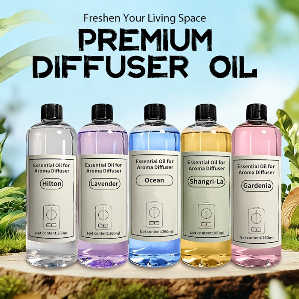 Luxury Diffuser Oil Refill 8.79oz ¨C Premium Hotel Scents for Home Diffuser | Hilton, Shangri-La, Gardenia, Lavender & Ocean