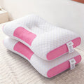Ergonomic Neck Pillow 2-Pack Orthopedic Contour Support, Removable Zippered Cover, Breathable Fabric, All-Season Cervical Spine Relief, Neck & Shoulder Massager Pillow