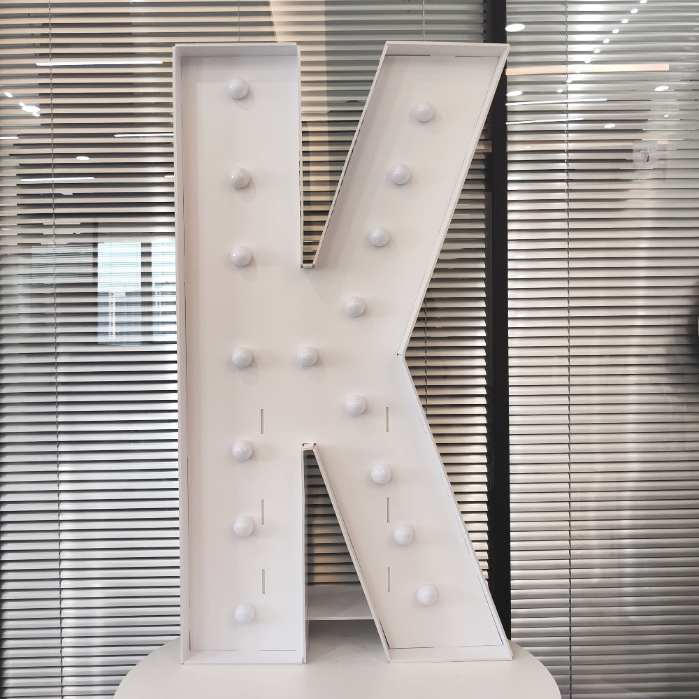 LED Letter Lights 4FT Tall Marquee Letter Lights A-Z Alphabet Light Up Letters with Cool White LED for Wedding, Birthday, Party, Proposal & Graduation Decor