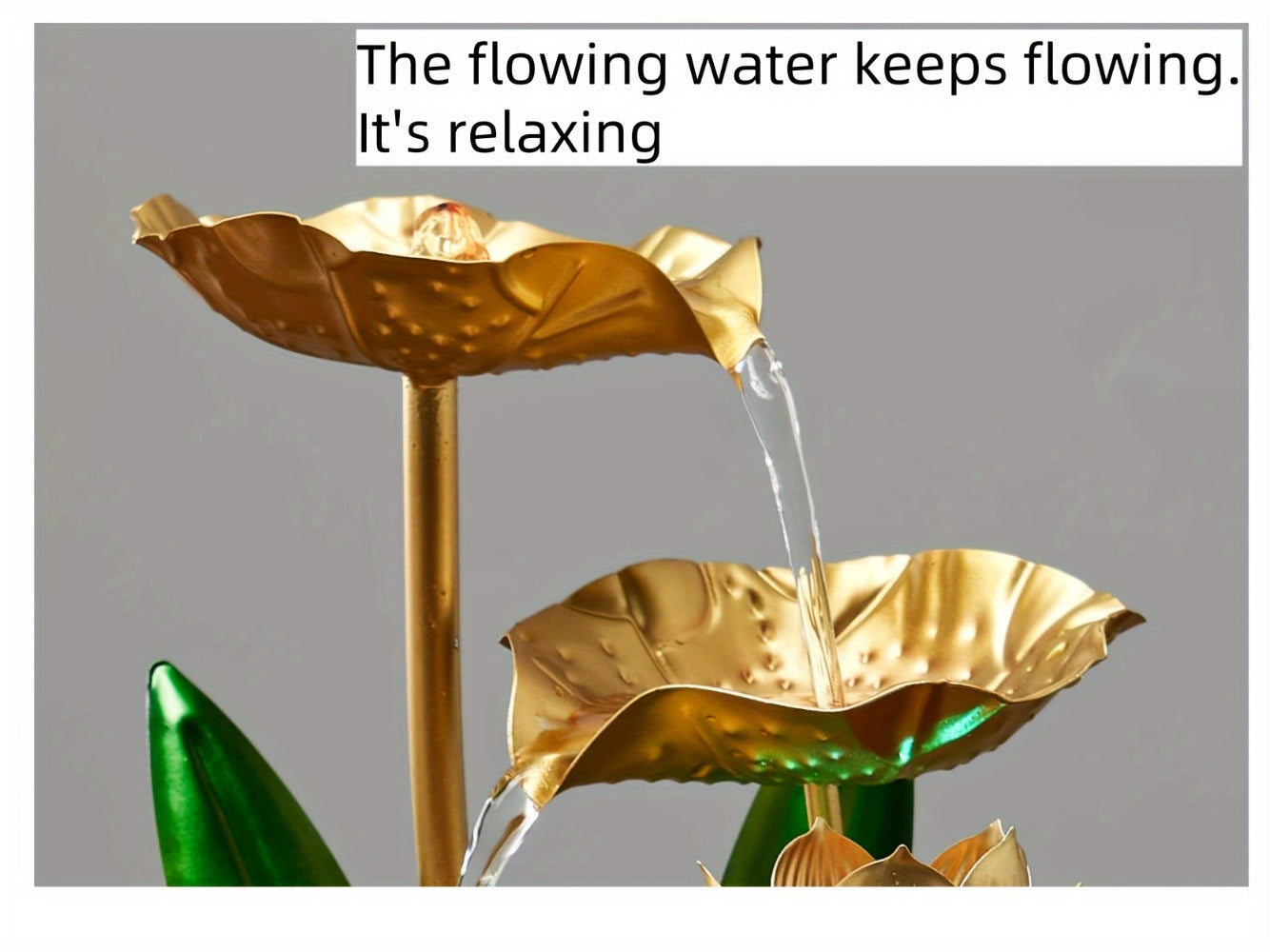 Indoor Tabletop Fountain Desktop Water Feature, Small Relaxing Flowing Water Fountain for Living Room, Bedroom, Office & Spa, Calming Zen Decor & Unique Housewarming Gift