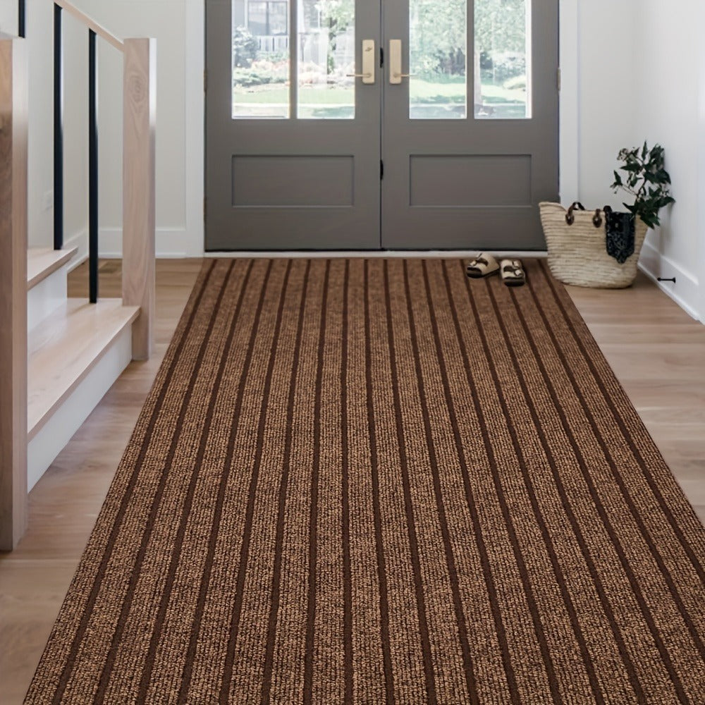 Runner Carpet with Rubber Backing - Non-Slip 1800G/sqm Heavy Duty Washable Indoor Outdoor Rug | Hallway, Entryway, Laundry Room & Balcony Runner Mat | Multiple Sizes & Colors