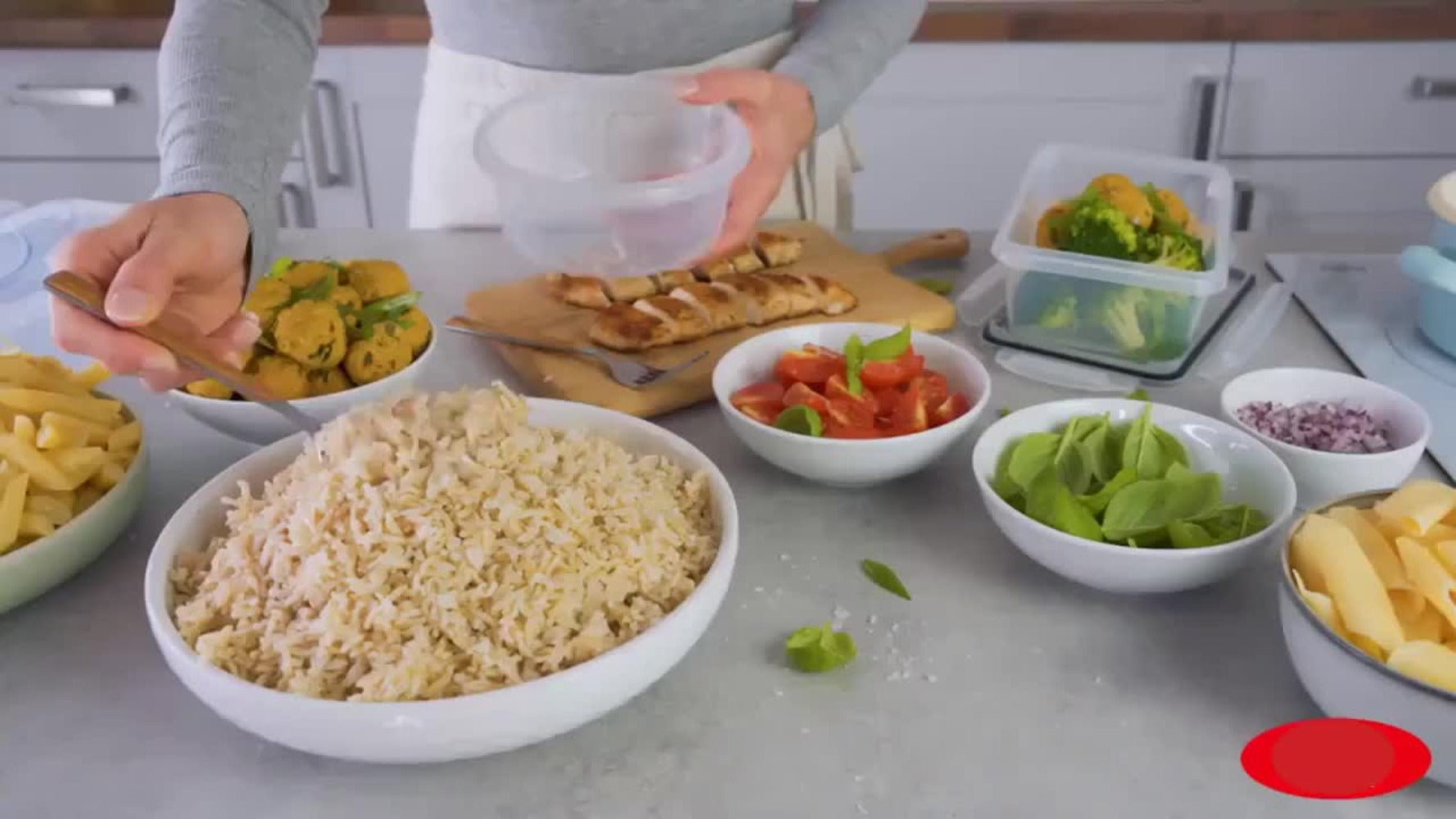 Food Storage Containers Set BPA-Free Airtight ¨C Meal Prep Containers with Easy-Snap Lids Labels & Marker 24 48pcs Pantry Kitchen Organizer