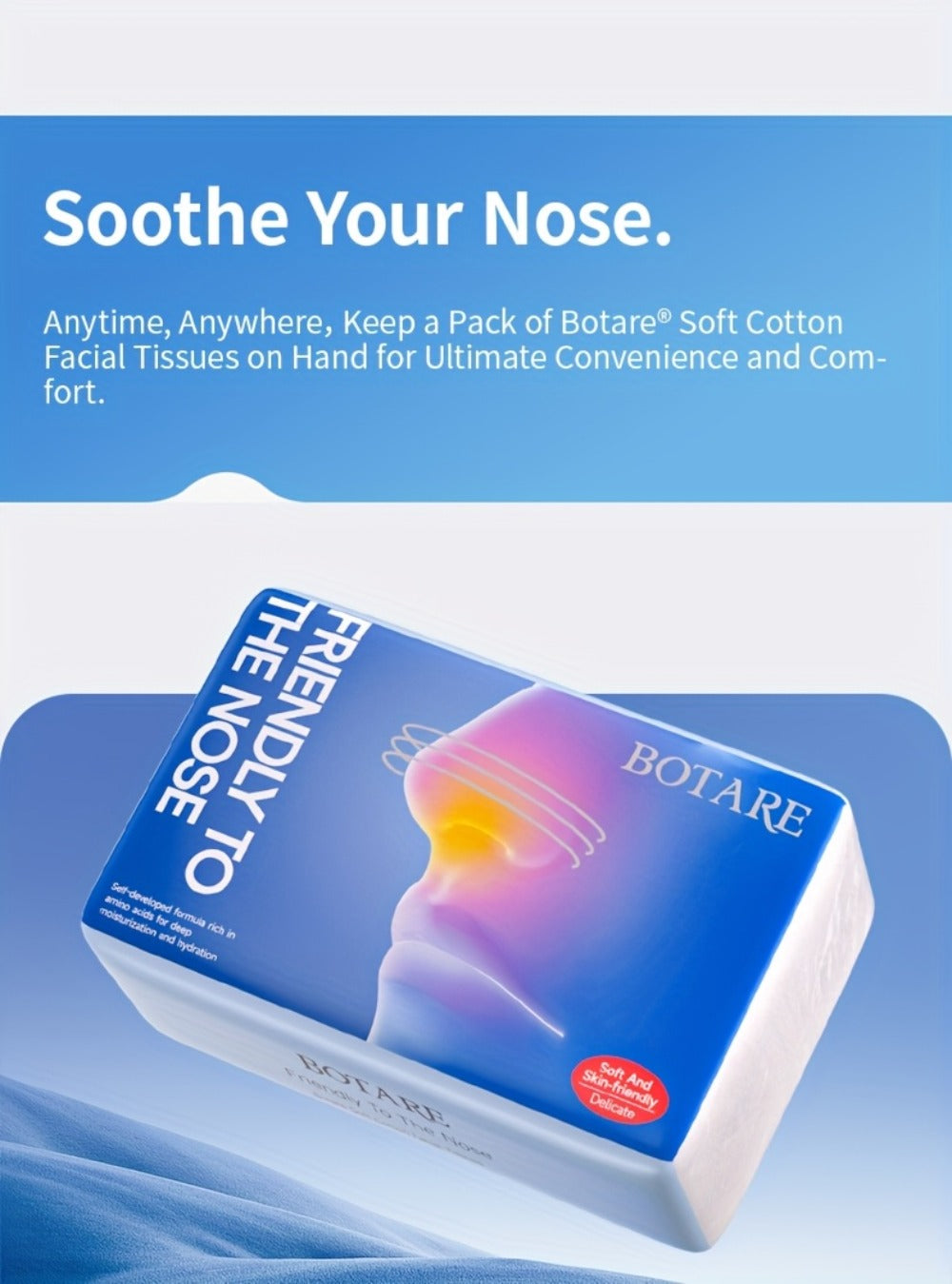 Facial Tissue 20 Packs ¨C Dry & Wet Use, Sensitive Skin Safe, Absorbent Soft Tissues for Home Kitchen Bathroom Travel
