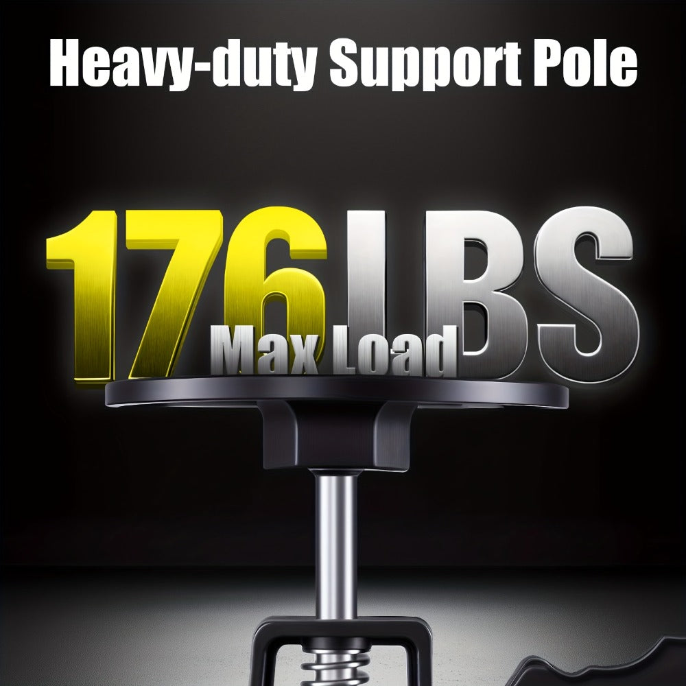 Telescopic Support Rods 2-Pack Third Hand Support System ¨C 11.8¨C45.3 Inch Adjustable Steel Props, 88 lb Load Capacity, Thickened Base, for Drywall, Cabinet, Panel & Ceiling Installation