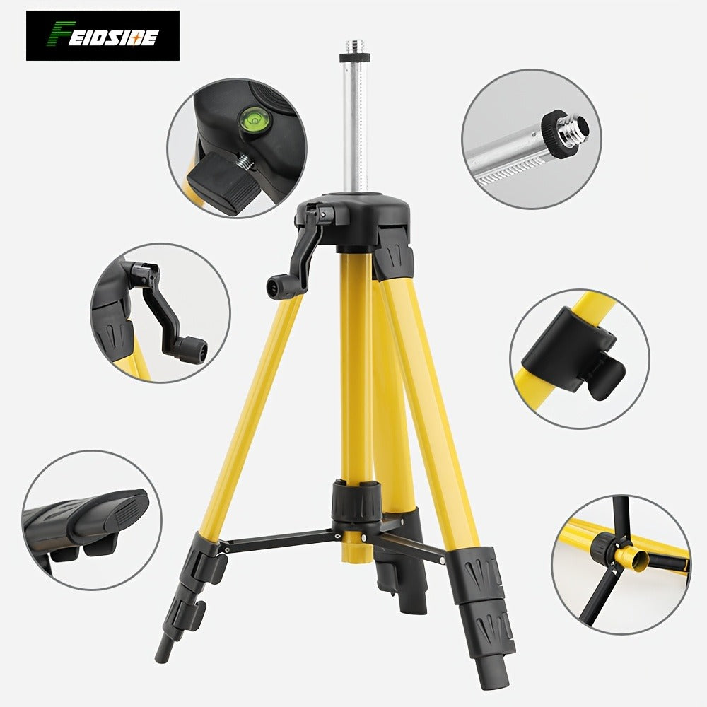 16-Line Laser Level Kit 4D 360 Self Leveling with 2x 3000mAh Battery 39 Inch Tripod Remote Control Lifting Platform for Construction Tile Renovation Wall Floor Alignment