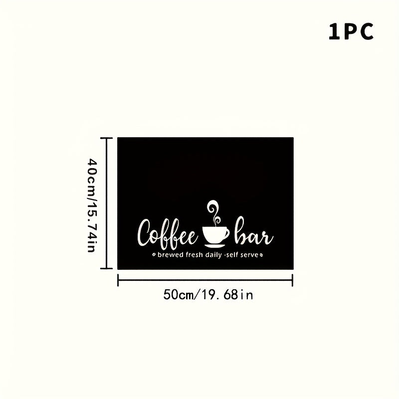Coffee Bar Mat & Dish Drying Mat ¨C Bohemian Absorbent Kitchen Counter Mat for Coffee Machine, Espresso Station & Countertop