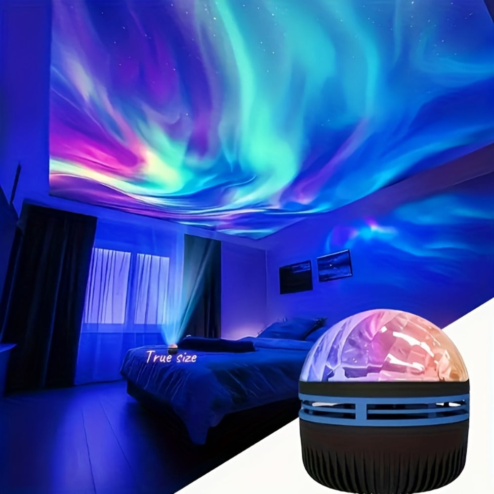Galaxy Projector Night Light Aurora Projection Magic Ball Remote Control Multicolor Nebula LED USB Powered Dimmable for Bedroom Living Room Party Home Decor Christmas Valentine Gift