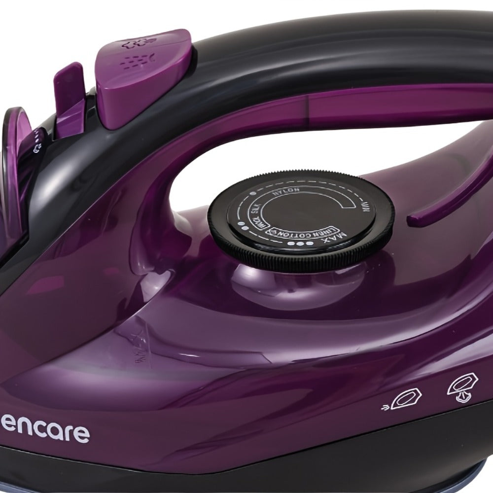 Steam Iron Household High-Pressure Non-Stick Soleplate Anti-Calcification Overheat Protection Multi-Gear Fast Heating Dry Wet Dual-Use Clothes Iron Travel Essential Pink