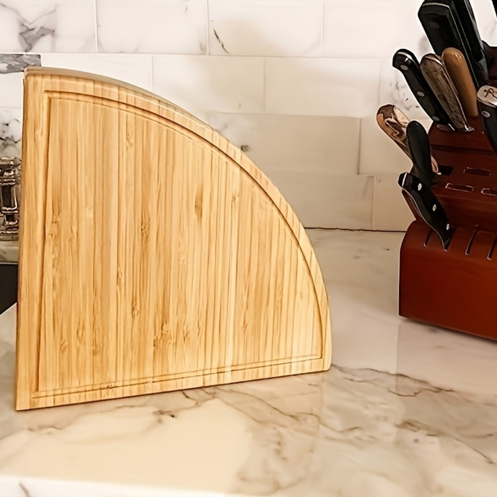 Bamboo Cheese Board Set with 2 Knives - Wood Charcuterie Platter Pizza Board Fruit Snack Serving Tray for Entertaining Housewarming Wedding Gift