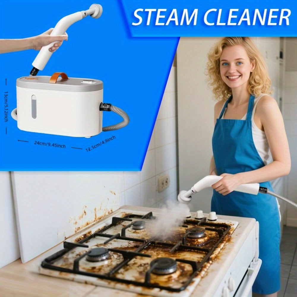 Handheld Steam Cleaner 1200W High Pressure Portable Steam Cleaning Machine for Home, Car, Upholstery, Floors & Gaps - High Power Water Tank, Multi-Surface Steamer with Storage Bag, Regular & Pro Edition