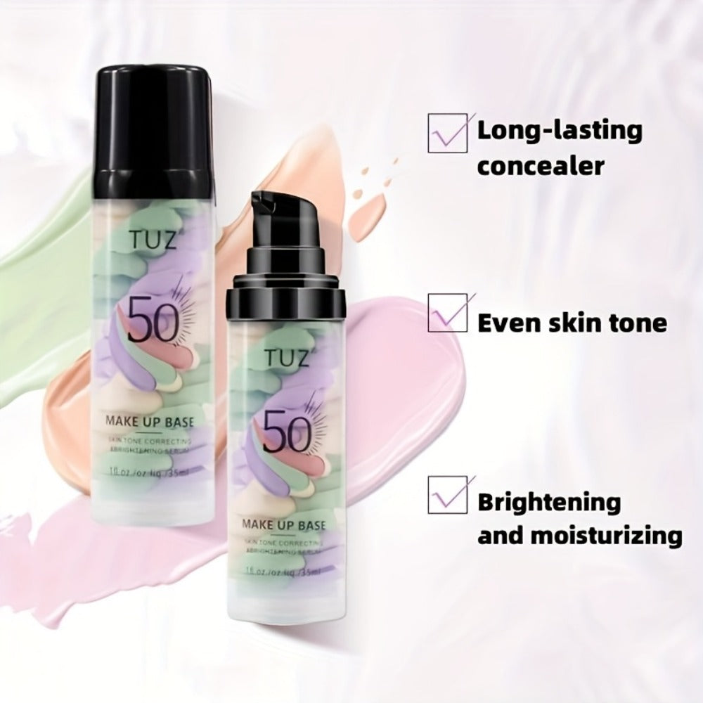 BB Cream Barrier Cream Set 4pcs Tri-Color Long-Lasting Moisturizing Light Texture Natural Finish Anti-Smudge Glycerin Formula for Daily Makeup Travel Gift Women All Skin Types