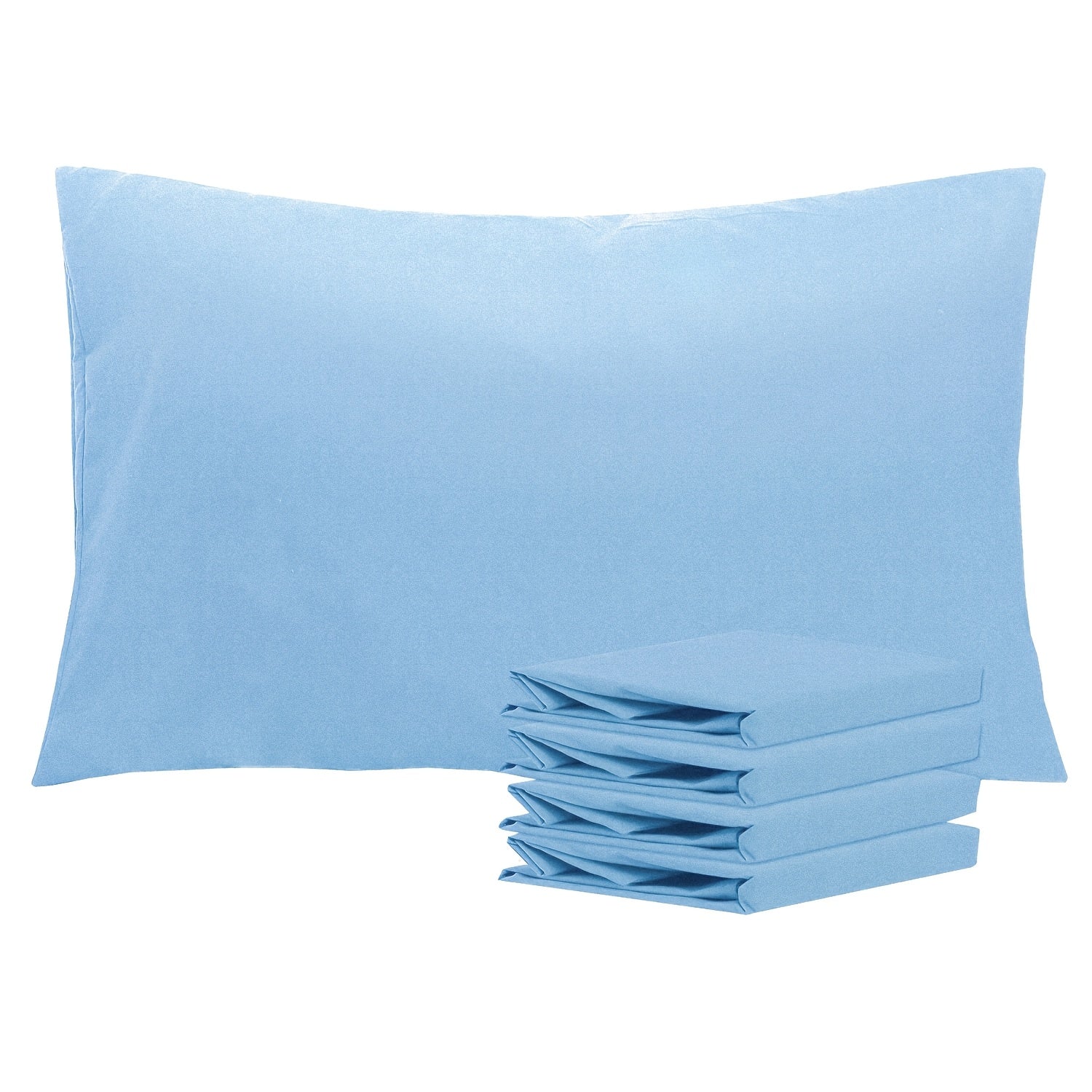 Pillowcases 4 Pack Queen 20x30 ¨C Brushed Microfiber Soft Wrinkle-Free Fade-Resistant Envelope Closure Solid Color 32 Colors