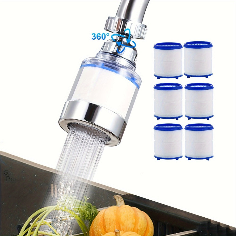Faucet Aerator 360¡ã Rotating Sink Filter ¨C Universal Pressurized Spray Head for Kitchen & Bathroom, Adjustable Water Flow, Easy Install, Transparent Filter, Multi-Pack Options