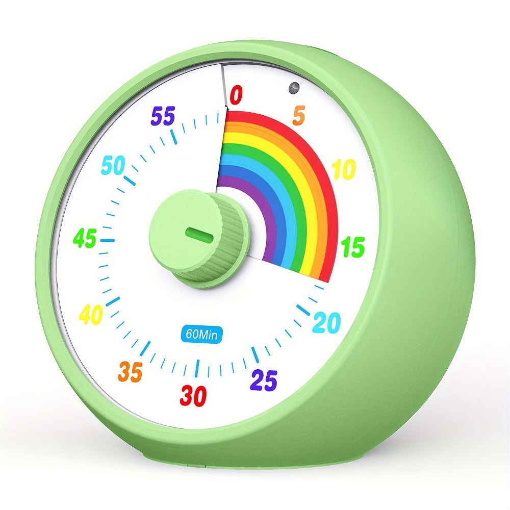 Visual Countdown Timer 60 Minute ¨C Silent Operation Time Management Clock for Classroom, Office, Kitchen & Desktop, Multiple Colors Available