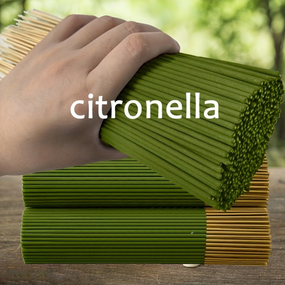 Citronella Incense Sticks 202PCS | 8.66¡± Essential Oil Infused Sticks for Meditation, Yoga & Aromatherapy ¨C Long Lasting Burn