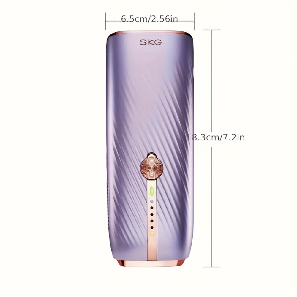 IPL Hair Removal Device Permanent Painless Dual-Pulse Epilator with Red Light Therapy Unlimited Flashes for Face Legs Bikini Underarm - Portable At-Home Hair Remover Fast 25-Min Treatment Gift