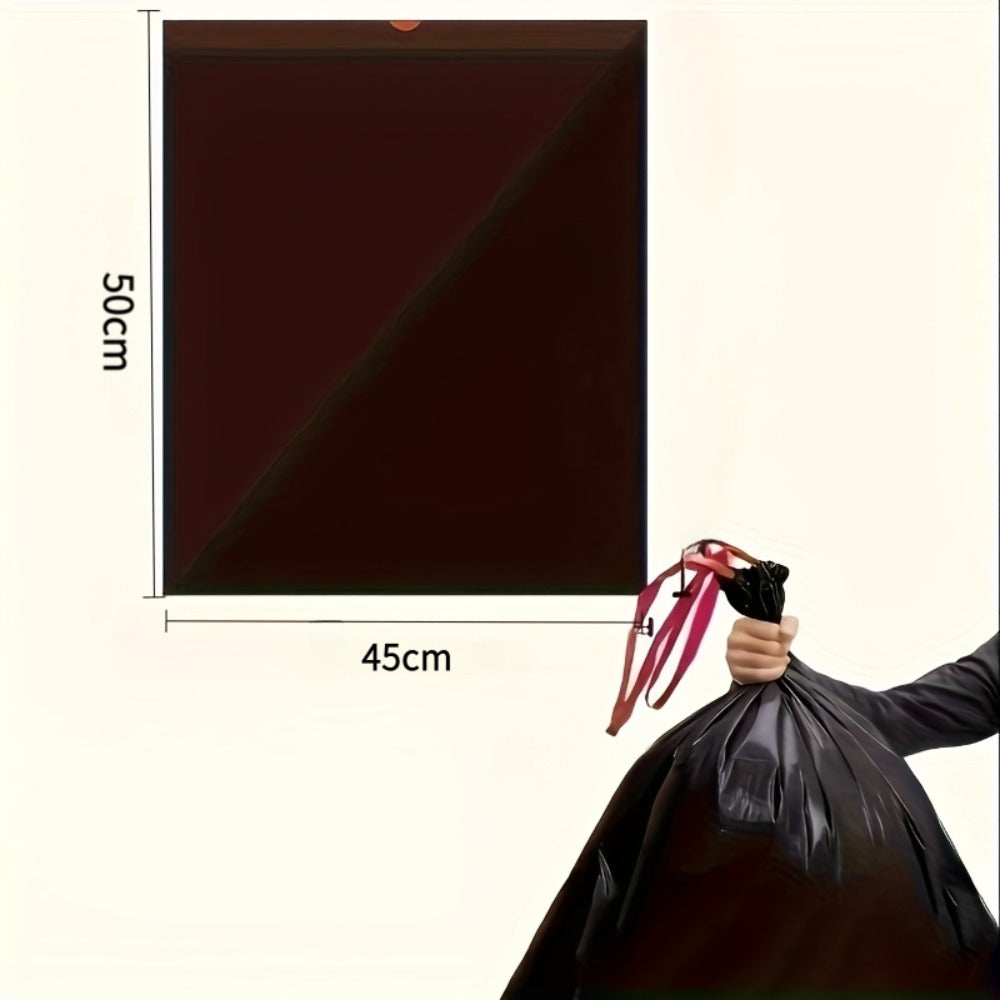 Drawstring Trash Bags 100 Count ¨C 5 Rolls Black Heavy Duty Leak Proof Garbage Bags for Kitchen Bathroom Bedroom Outdoor