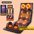 Full Body Heating Massager Set ¨C PU Leather Massage Chair Pad with Neck Massager, Leg Massager, Lumbar Pillow & Headrest, Timer, Non-Slip Base, Full Body Heat Massage for Home & Office Relaxation