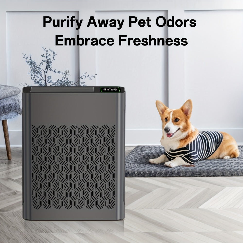 Air Purifier for Large Room with PM2.5 Display Auto Mode Timer HEPA Filter Removes Dust Smoke Pollen Odor for Home Office Living Room Bedroom