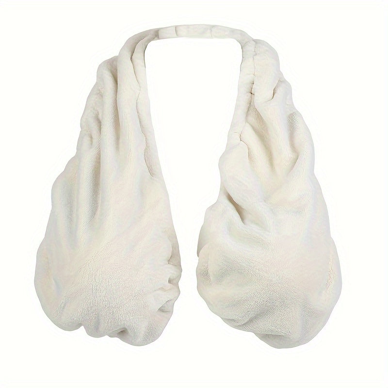 Towel Bra Wrap Double-Sided Coral Fleece 450GSM Absorbent Soft Warm Strapless Hanging Neck Chest Wrap for Beach Sports Daily Wear Feeding Women S M L Black Pink White Red Blue Green Purple