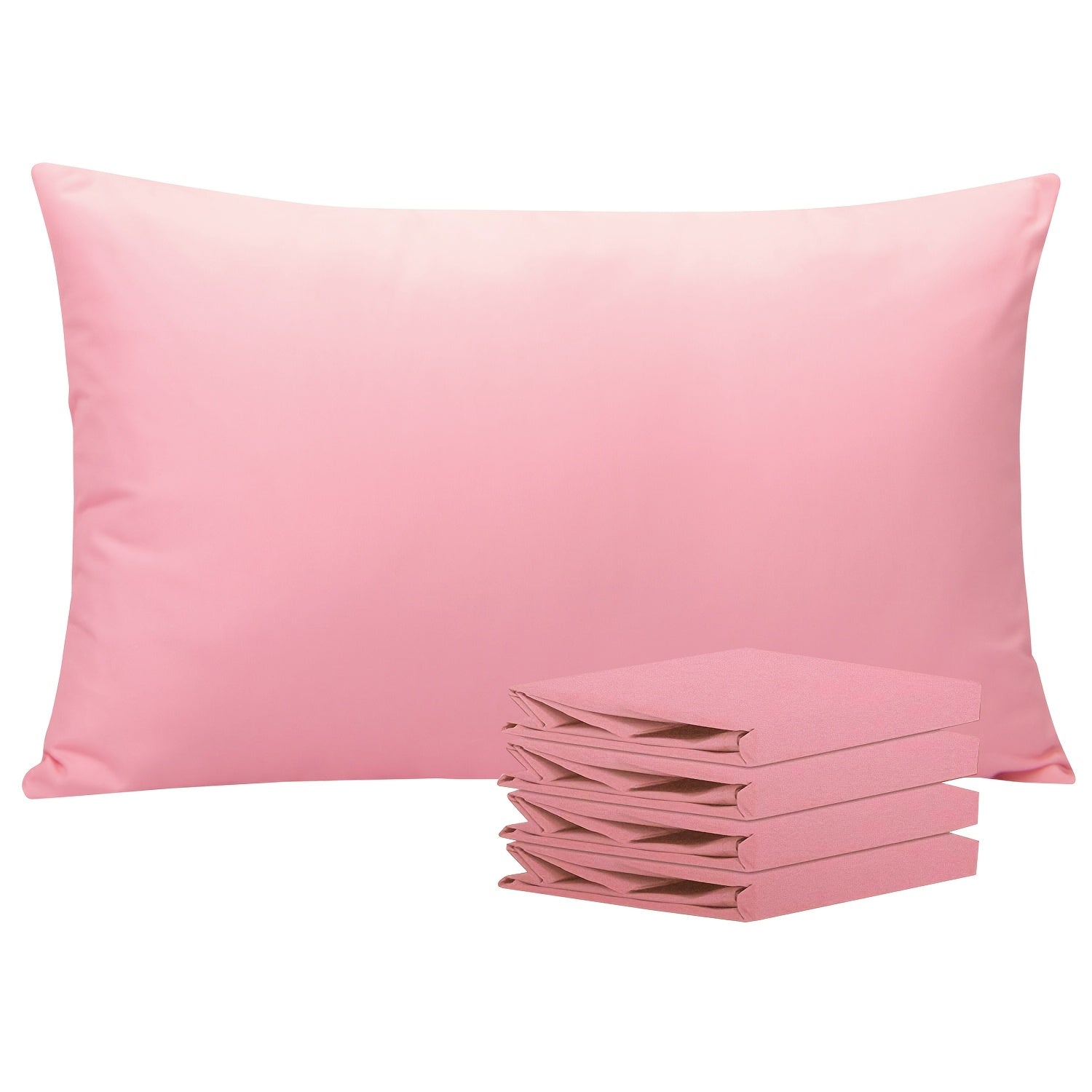 Pillowcases 4 Pack Queen 20x30 ¨C Brushed Microfiber Soft Wrinkle-Free Fade-Resistant Envelope Closure Solid Color 32 Colors