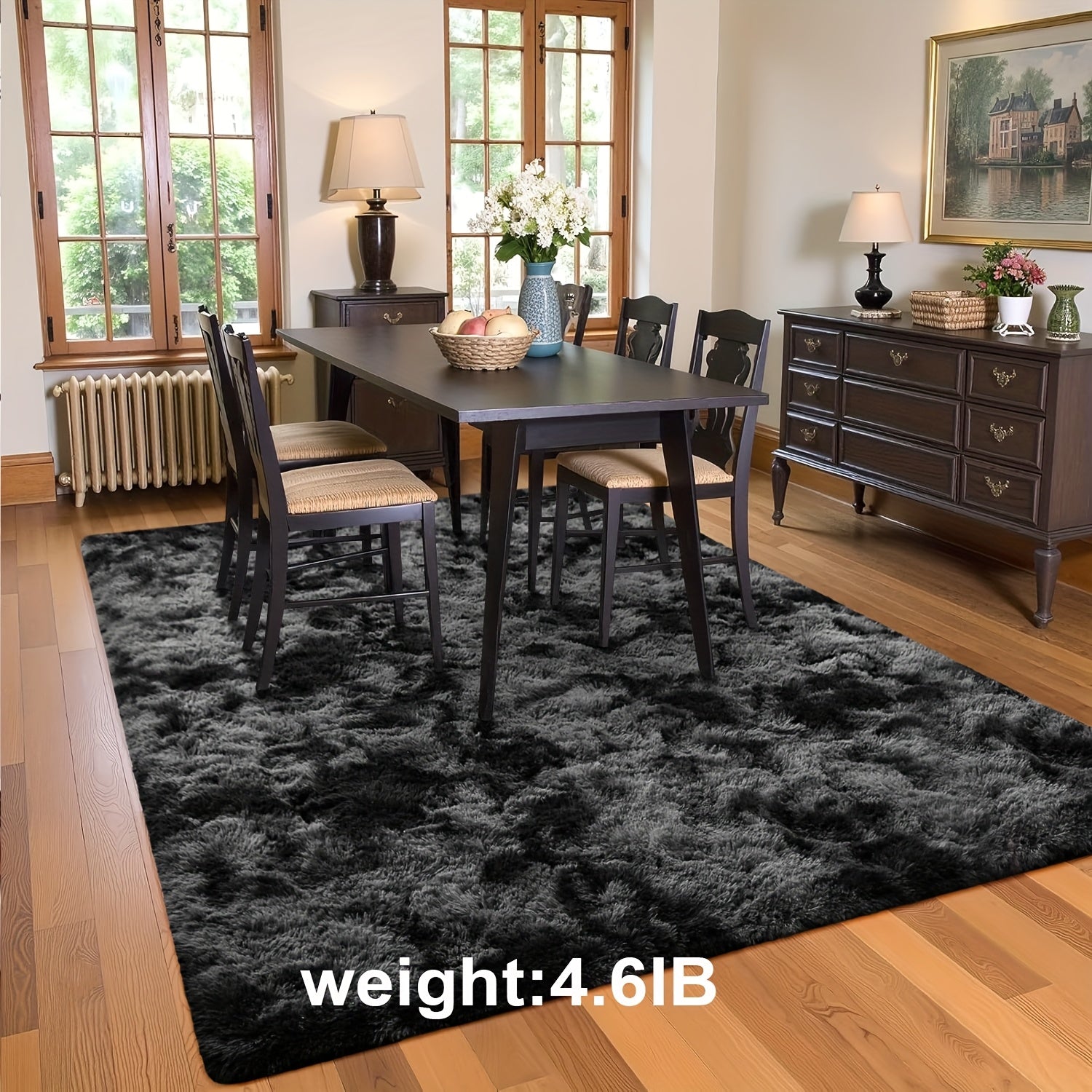 Non-Slip Area Rug Fluffy Soft Carpet - Modern Home Decor Floor Mat for Living Room, Bedroom, Kitchen & Bathroom | Easy Clean Cute Plush Rug in Multiple Colors & Sizes | Indoor Anti-Slip Floor Decoration