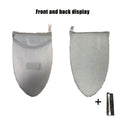 Portable Foldable Ironing Board with Hanging Plate Ironing Gloves Cleaning Rod Sturdy Frame Non-Slip Surface Space-Saving for Travel Apartments Dorms Laundry Rooms Grey