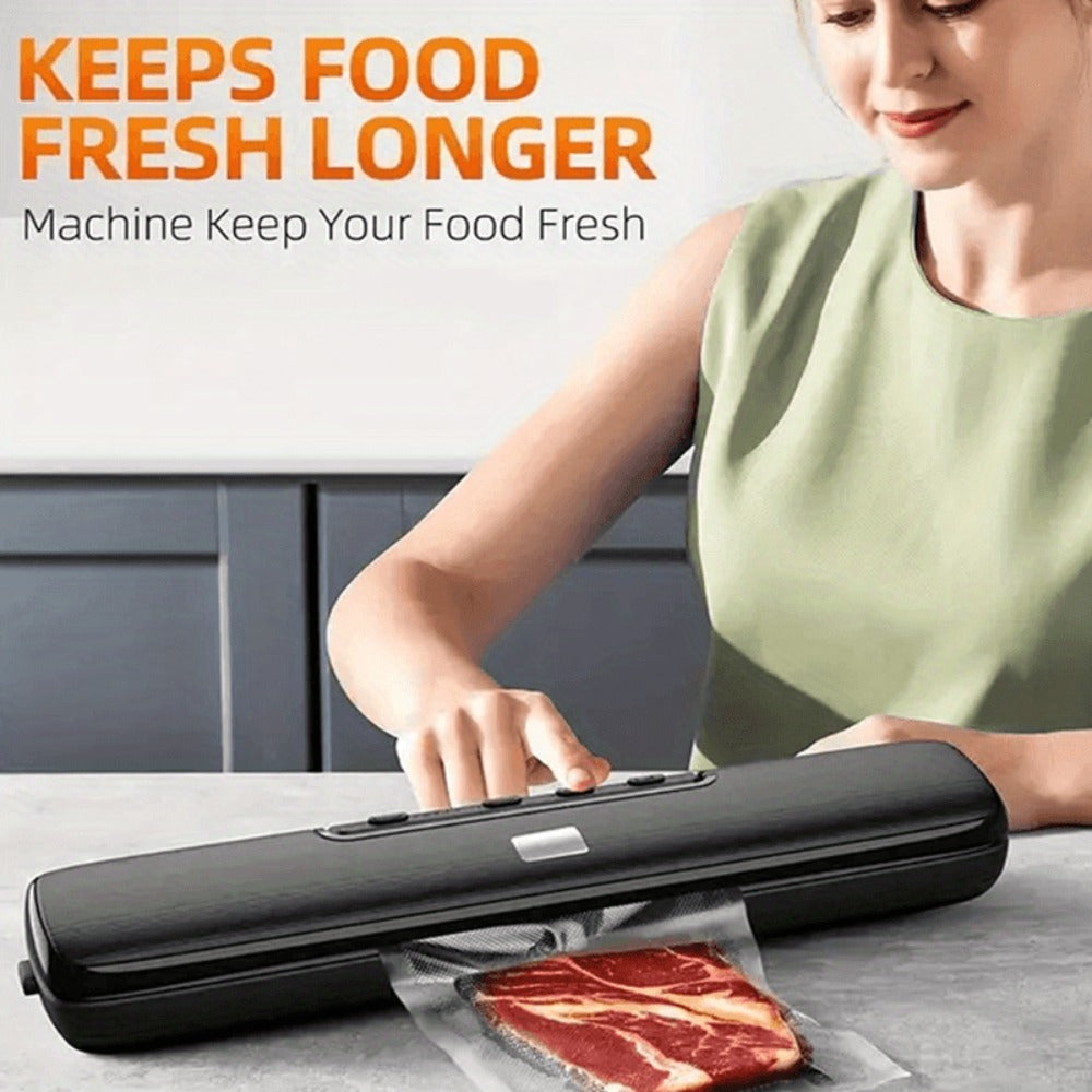 Vacuum Sealer Bags Reusable Airtight Food Storage Bags Multiple Sizes ¨C No Power Needed, Keep Meat, Fruits & Vegetables Fresh Longer, BPA-Free Roll Bags for Kitchen Organization & Meal Prep