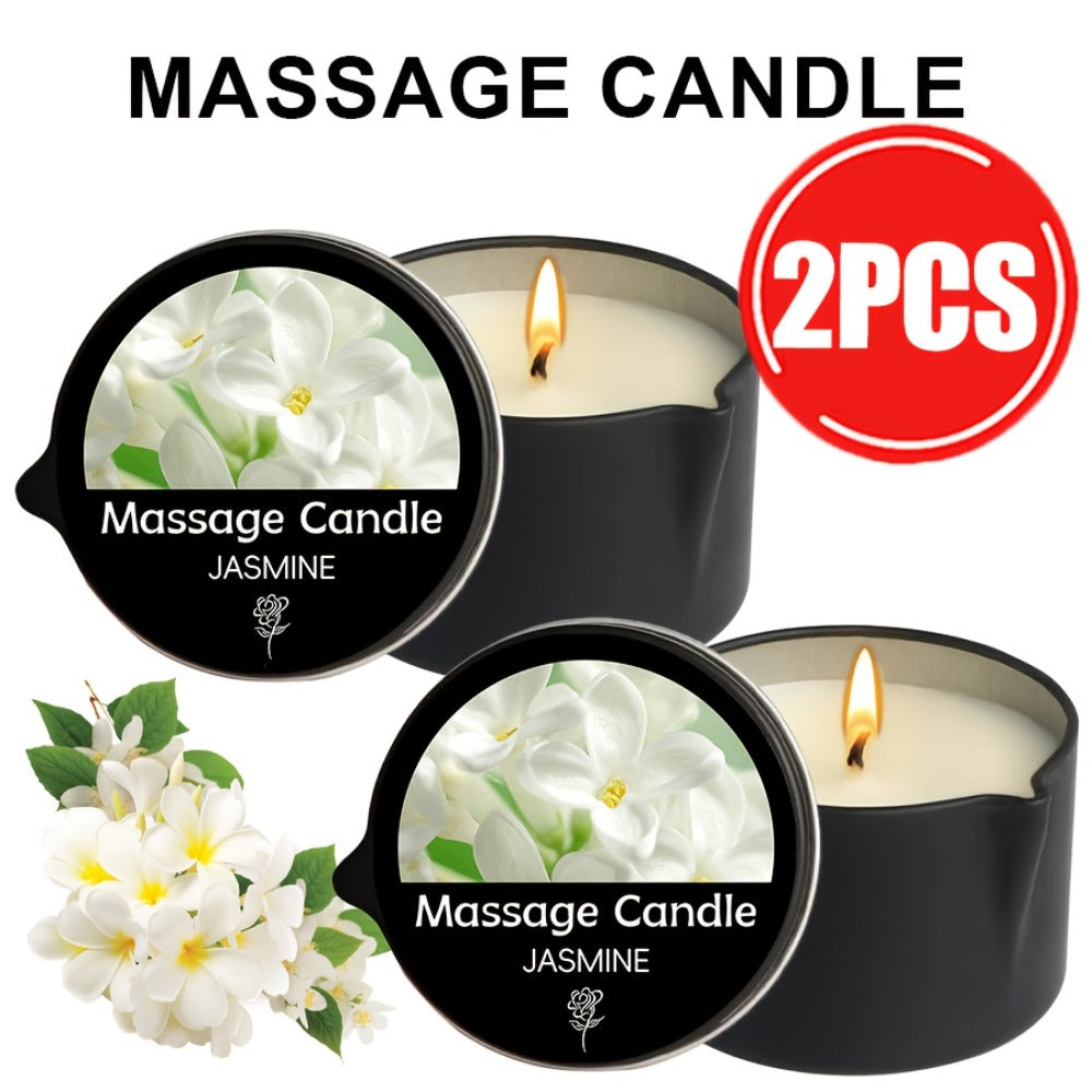 Luxury Soy Wax Candle 2-in-1 Massage Body Oil Essential Oil 20+ Scents 1pc 2pcs 6pcs Warm Moisturizing Lotion Spa Nail Salon Wedding Valentine Christmas Gift