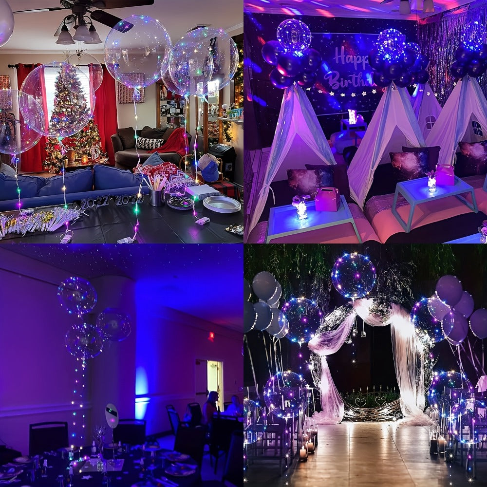 LED Light Up Bobo Balloons with LED String Lights 20pcs Party Decoration Kit ¨C Birthday Wedding Christmas Easter Graduation Decor